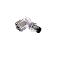 MENCOM SOLENOID VALVE ADAPTER<BR>FORM C IND 2+G/4 PIN M12 MALE FW LED/MOV,  24VDC